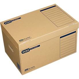 ELBA Systemcontainer Braun Wellpappe 54,5 x 32 x 36 cm 10 Stück