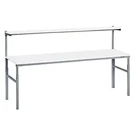 TRESTON TPH-Arbeitstisch mit Etagenboard, ESD, manuell höhenverstellbar, BxT 1.800 x 700 mm