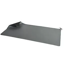 ESD Bodenmatte Bedrunka+Hirth Ecostat® Mega, 2 x 10 mm Druckknopfanschlüsse, inkl. Erdungsleitung mit Schutzkappe, B 2500 x T 1220 x H 3,5 mm, Kautschuk, grau