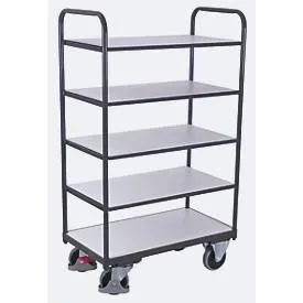 VARIOfit SW-500.259 ESD Etagenwagen Stahl pulverbeschichtet Traglast (max.): 250 kg Graphitgrau (RAL 7024)