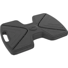 Fussstütze Unilux Updown, ergonomisch, neigbar, Anti-Rutsch-Belag, L 430 x B 337 x H 135/90 mm, PP & Silikon, schwarz