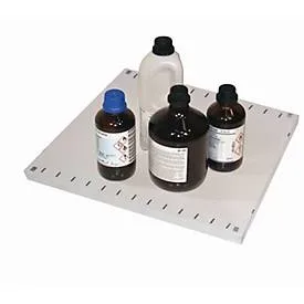 Fachboden Standard für asecos Chemikalienschränke der CS und CX Serie, Stahlblech, B 474 x T 491 x H 30 mm, bis 50 kg