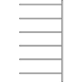 Fachbodenregal SSI Schäfer R3000, Anbauregal, 6 beschicht. Böden, Tiefe 500 mm, Fachlast 250 kg, B 1345/1315 x H 2490 mm
