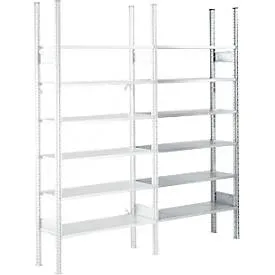 Fachbodenregal SSI Schäfer R3000, Anbauregal, 7 beschicht. Böden, B 1025x T 400 mm