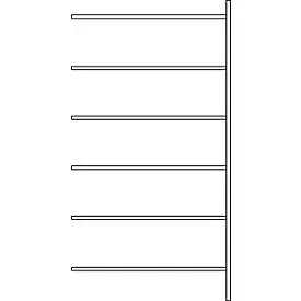 Fachbodenregal SSI Schäfer R3000, Anbauregal, B 1315 x T 300 mm, Fachlast 150 kg