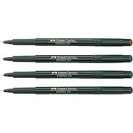 FABER-CASTELL Finepen Document, 0,4 mm, blau, 10 St.