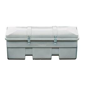 Fahrzeugbox CEMO, Polyethylen, 750 l, L 1840 x B 740 x H 940 mm, nestbar, grau/orange