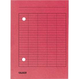 Falken Umlaufmappe mit 2 Löchern und Druck auf Vorderseite A4 Manila Rot 22 x 31,8 cm 100 Stück