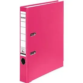 Falken PP-Color Ordner DIN A4 50 mm Rosa 2 Ringe PP-Color Pappkarton