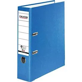 Falken Ordner DIN A4 80 mm Blau 2 Ringe Pappe