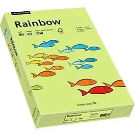 PAPYRUS Rainbow Papier FSC A3 88042610 leuchtend gr&uuml;n, 80g 500 Blatt