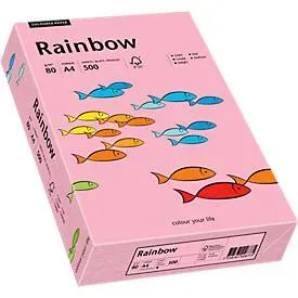 Farbiges Kopierpapier Mondi Rainbow, DIN A4, 80 g/m², rosa, 1 Paket = 500 Blatt