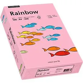 Farbiges Kopierpapier Mondi Rainbow, DIN A4, 160 g/m², rosa, 1 Paket = 250 Blatt