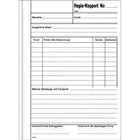 FAVORIT Regierapport D/F/I A5 9183 OK weiss 50x3 Blatt