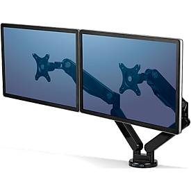 FELLOWES Monitorhalter Platinum Series 8042501 doppel, schwarz