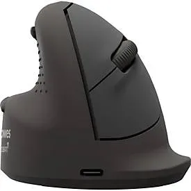 Fellowes Workplace Vertikalmaus Breyta Plus+ Linkshänder, Medium, Schwarz