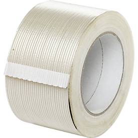 Filament Klebeband, glasfaserverstärkt, besonders reissfest, B 75 mm, 18 Stück