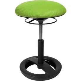 Fitness-Hocker SITNESS BOB, ergonomisches Sitzen, Sitzhöhe 440 bis 570 mm, apfelgrün, Gestell schwarz pulverbeschichtet