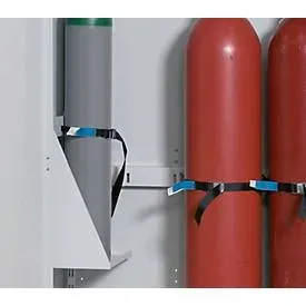 Flaschenhalter seitlich Und Höhenverstellbar, Stahlblech, lichtgrau, B 315 x T 220 x H 450 mm, bis 50 kg