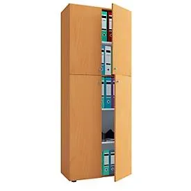 VCM - Büroschrank mit 5 Fächern | moderner Aktenschrank mit Drehtüren | Maße ca. B. 70 x H. 184 x T. 40 cm – Lona 5-Fach, One Size, Light Beige