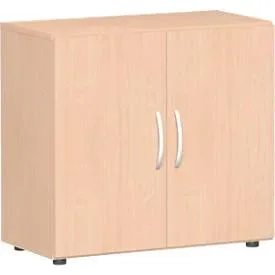 Flügeltürenschrank PALENQUE, 2 OH, B 800 x T 420 x H 752 mm, Buche