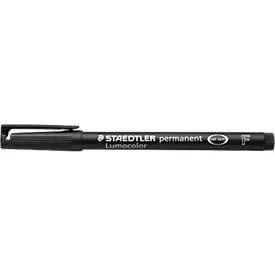 STAEDTLER Lumocolor Universal Lumocolor Rundspitze Marker Fein Rundspitze 0,6 mm Schwarz Nachfüllbar 10 Stück