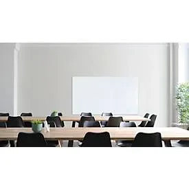 Franken Glastafel, magnethaftend, Wandmontage im Hoch- & Querformat, Sicherheitsglas, reinweiss, 1200 x 2400 mm
