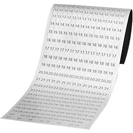 Franken Datumsstreifen DS1203A Weiß 19,1 x 69,5 cm