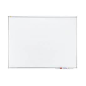 Franken Whiteboard X-tra! Line, Wandmontage im Hoch- & Querformat, weiss emailliert, antimikrobiell, Aluminiumrahmen, magnethaftend, Ablageschale, B 1200 x H 900 mm, SC3803