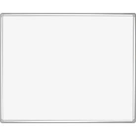 Franken Whiteboard PRO, emailliert, Wandmontage im Hoch- & Querformat, Stahl weiss lackiert & Aluminiumrahmen, magnethaftend, Ablageschale, 600 x 900 mm