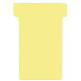 Franken T-Karten, für Stecktafel, Grösse 1, Kopfbreite 29 mm, Fussbreite 17 mm, Höhe 47 mm, gelb