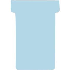 Franken T-Karten, für Stecktafel, Grösse 2, Kopfbreite 60 mm, Fussbreite 48 mm, Höhe 84 mm, hellblau