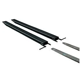 Gabelverlängerung für Flurförderzeuge, offene Ausführung, L 2000 x B 80 x 40 mm, schwarz