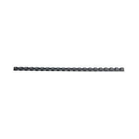 GBC Plastikbindr&uuml;cken 14mm A4 4028178 schwarz, 21 Ringe 100 St&uuml;ck