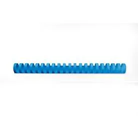GBC Polyvinylchlorid Plastikbinderücken Blau 19.0 mm 165 Blatt DIN A4 100 Stück