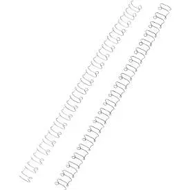 GBC Metall Drahtbinderücken Weiß 6 mm 45 Blatt DIN A4 100 Stück