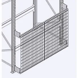 Gitterrückwand GRM-Set 6, Regalhöhe 3600 x Regallänge 2700 mm