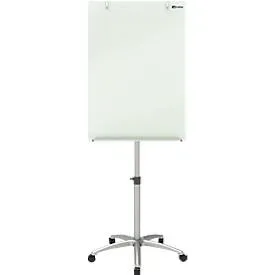 Nobo Impression Pro Mobiles Flipchart Magnetisch Glas Brillant Weiss 70 x 185 cm