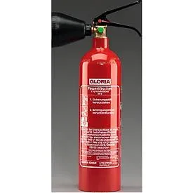 Kohlendioxid-CO2-Feuerlöscher, Inhalt 2 kg, mit Handhebel, Brandklasse B GLORIA