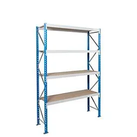 Grundfeld, Weitspannregal Epsivol, 4 Ebenen, B 1800 x T 1200 x H 2500 mm