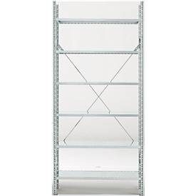 Grundregal R 3000, 6 Böden, B 1345 mm x T 500 mm, Böden verzinkt