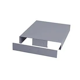 Hubwagensockel für Schubladenschrank Bedrunka+Hirth mit B 530 mm, inkl. Abdeckblech vorne & hinten, B 530 x T 500 x H 112 mm, Stahlblech