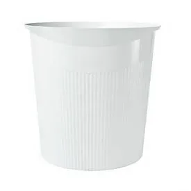 HAN Re-LOOP 18148-912 Papierkorb 13 l (Ø x H) 28.8 cm x 28.7 cm Recycling Kunststoff Weiß 1 St.