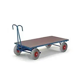 Handpritschenwagen, ohne Bordwände, 1200 x 800 mm, Luftreifen