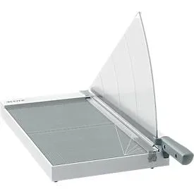 Leitz Precision Home Office Hebelschneider 9020 A3 420 mm Edelstahl-Klinge Holz-Laminat Arbeitsfläche EdgeGlow-Kantenlicht Grau 10 Blatt
