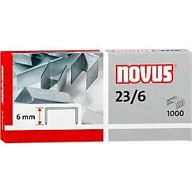 Novus NOVUS OFFICE 23/6 Heftklammern 042-0039 Stahl Silber 1000 Stück