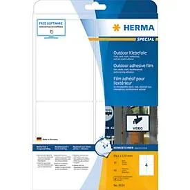 HERMA Outdoor Etiketten 99,1&times;139mm 9534 weiss 40 St&uuml;ck