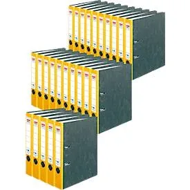 herlitz Ordner maX.file nature, DIN A4, Rückenbreite 50 mm, 25 Stück, gelb