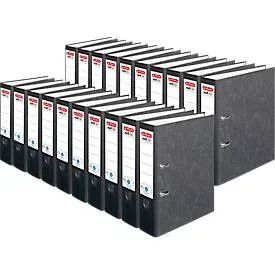 herlitz Ordner maX.file nature, DIN A4, Rückenbreite 80 mm, 20 Stück, schwarz