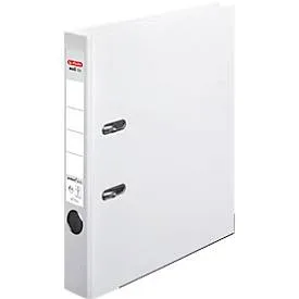 herlitz maX.file Protect plus Ordner A4 55 mm Weiss 2 Ringe Pappkarton, PP (Polypropylen) Texturiert
